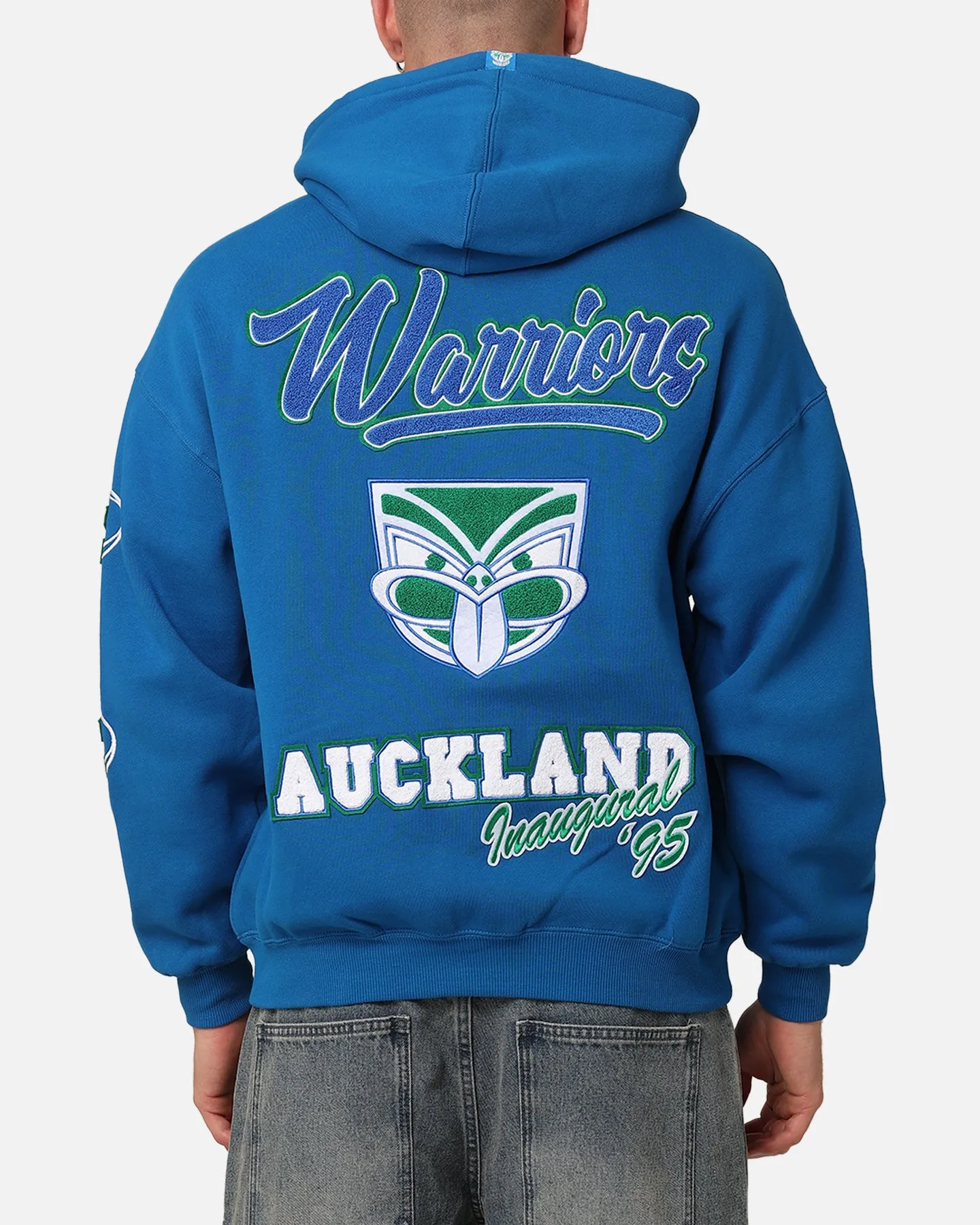 Mitchell & Ness New Zealand Warriors Inaugural Hoodie Blue