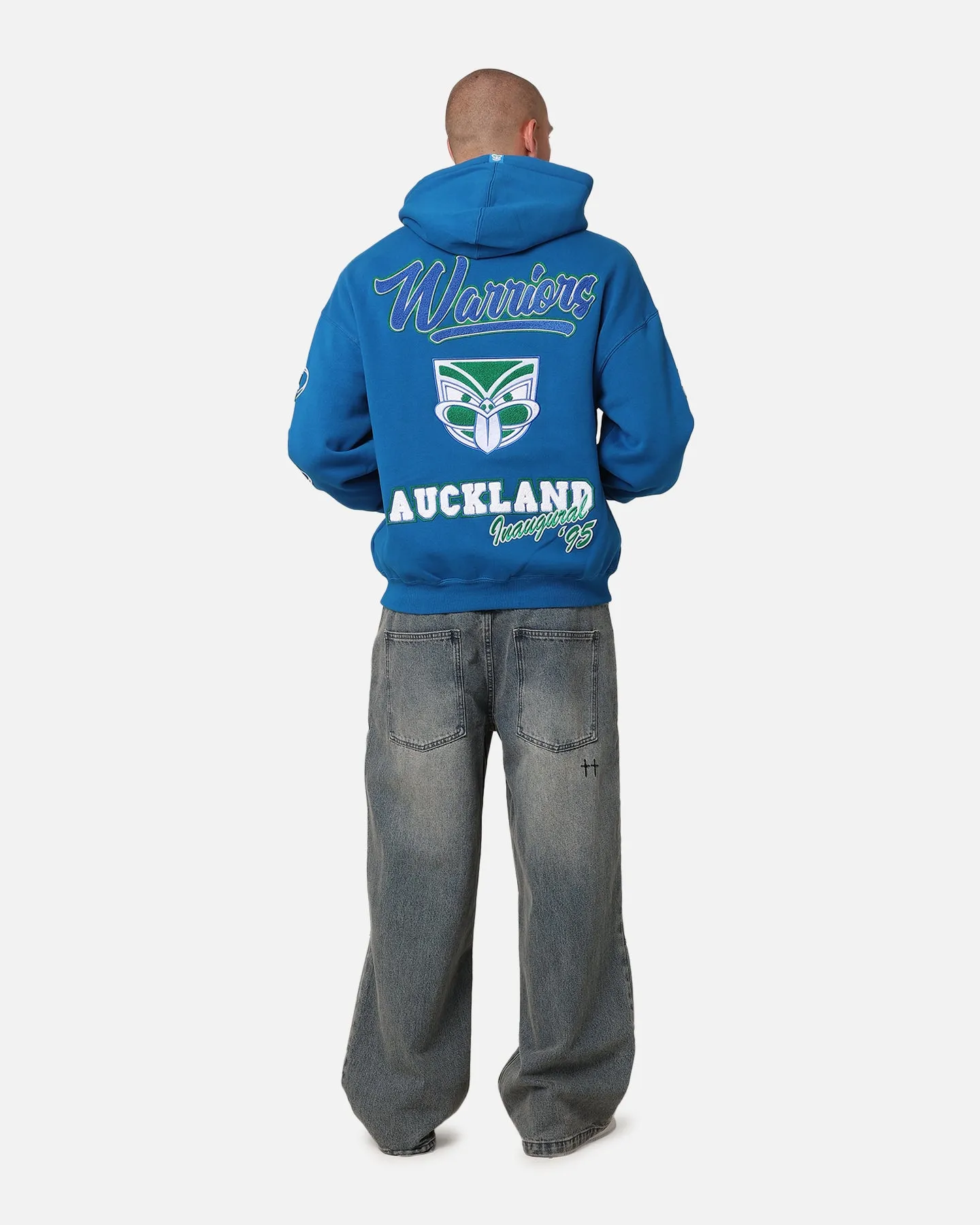 Mitchell & Ness New Zealand Warriors Inaugural Hoodie Blue