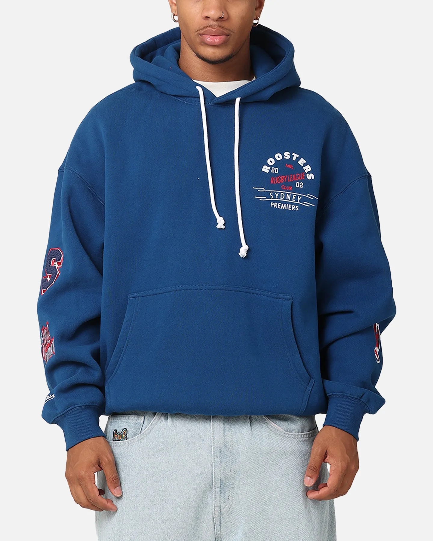 Mitchell & Ness Sydney Roosters 2002 Premiers Hoodie Navy