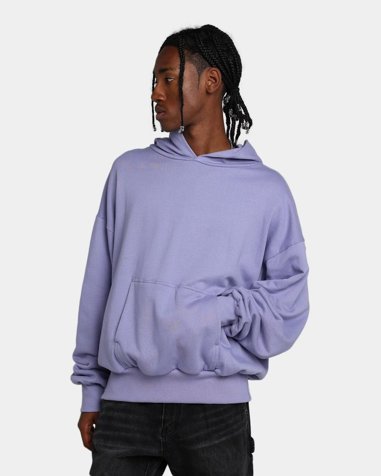 MNML Double Layer Hoodie Purple