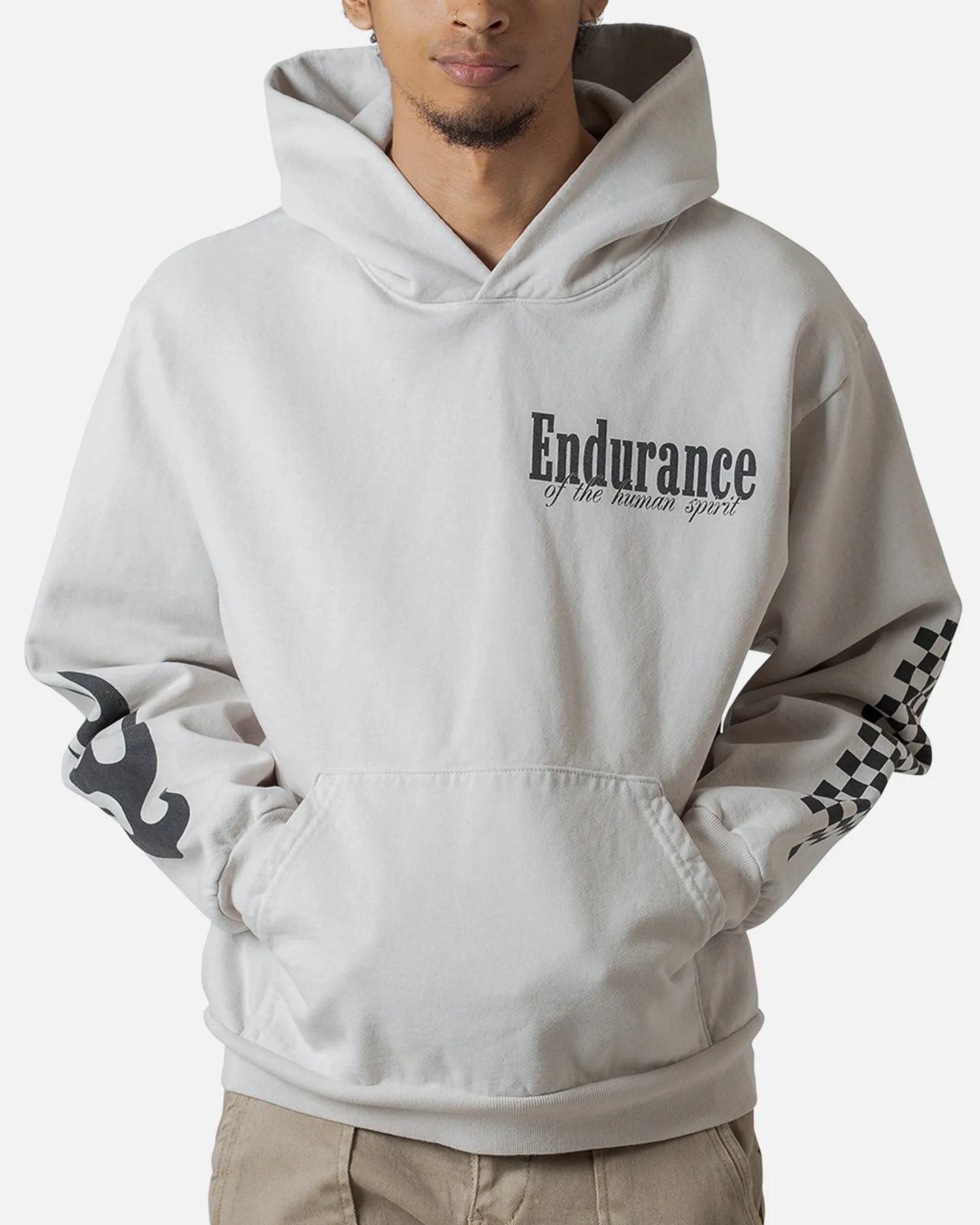 MNML Endurance Hoodie Light Grey Heat