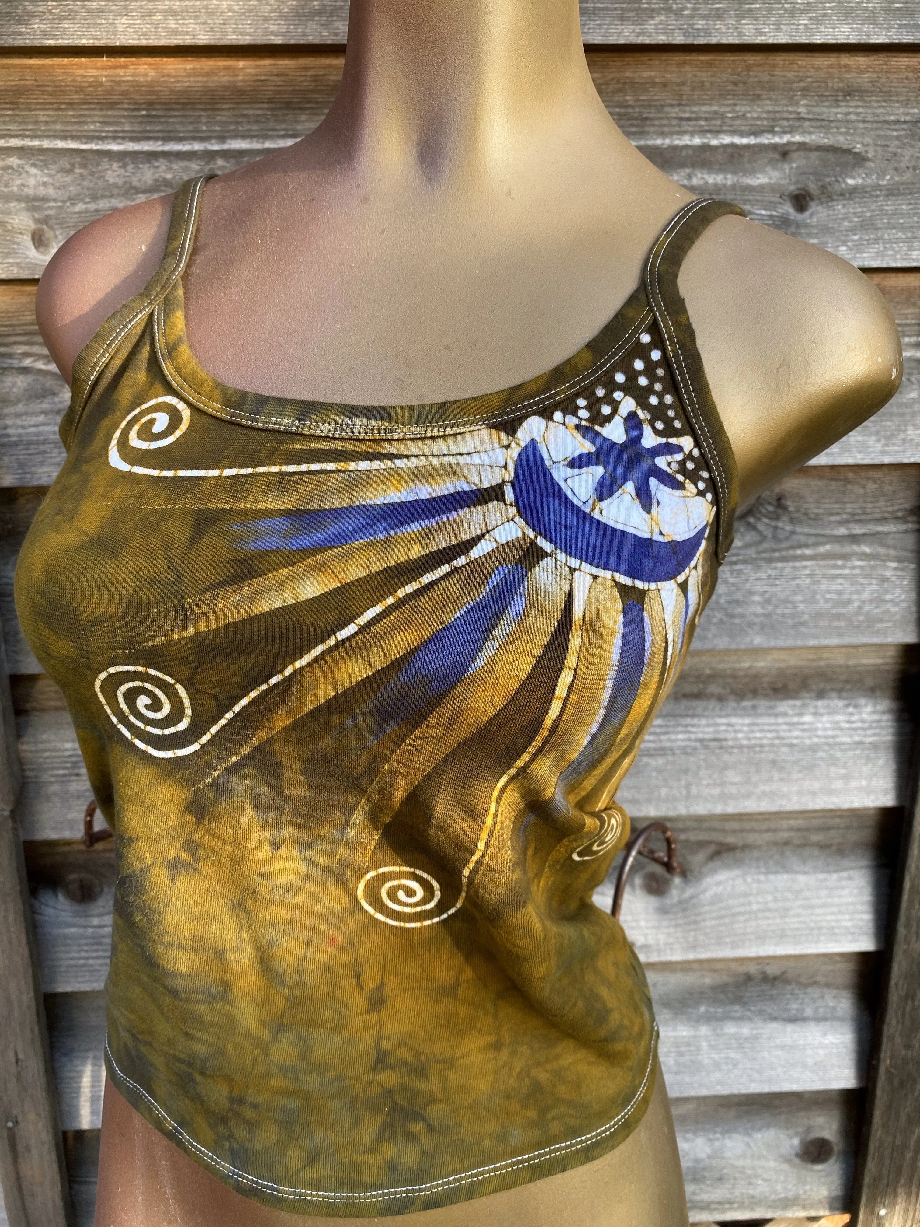 Mustard Seed Moon Awakening Batikwalla Tank Top