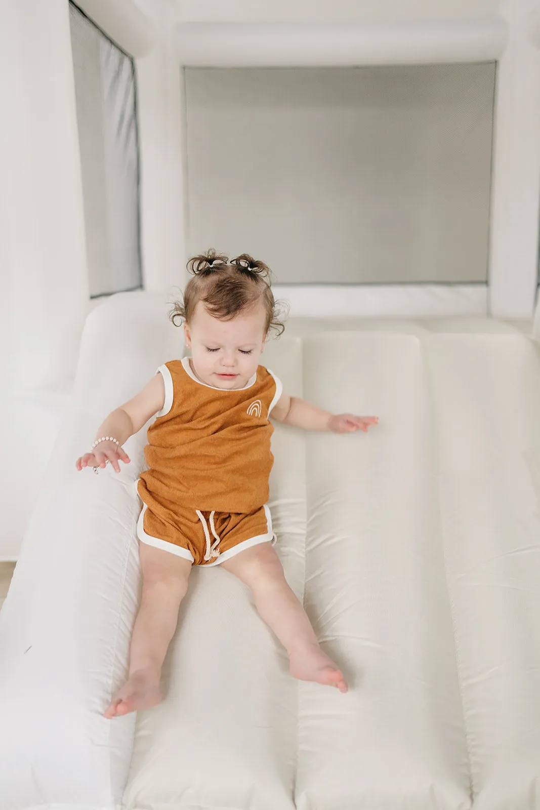 Mustard Terry Cloth Short Set