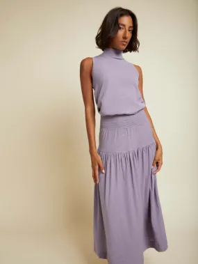 Nation LTD - Margot Turtleneck Tank Dress in French Violet