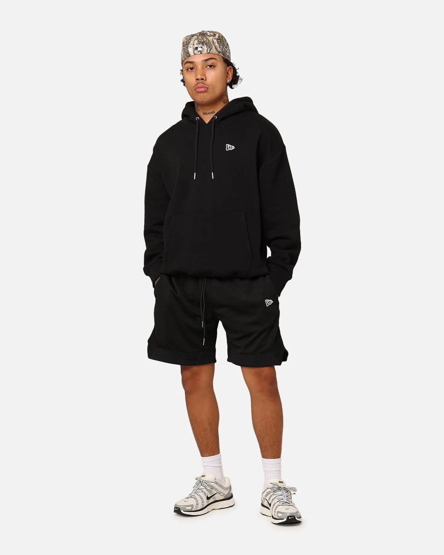 New Era Branded Hoodie Black