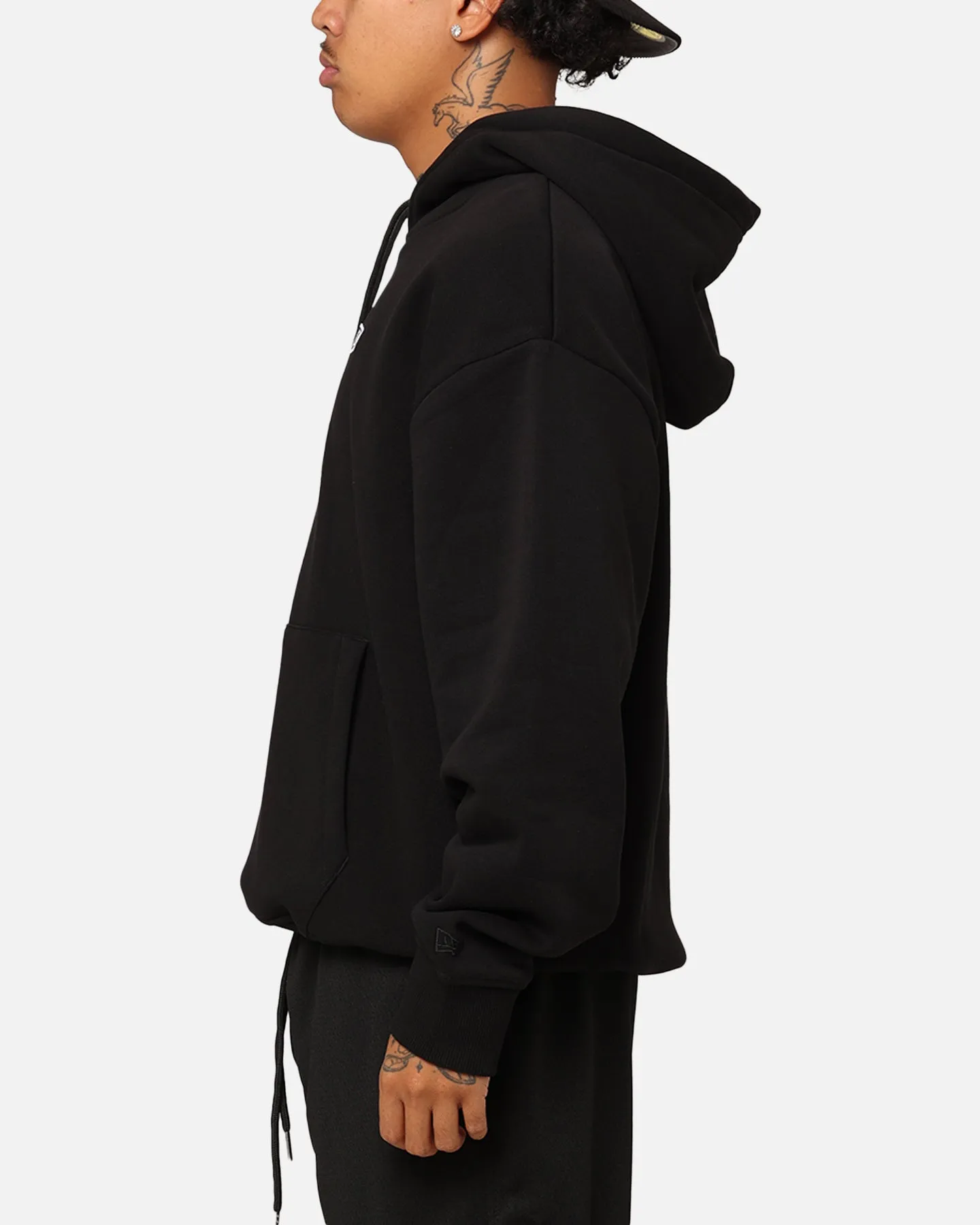 New Era Branded Hoodie Black