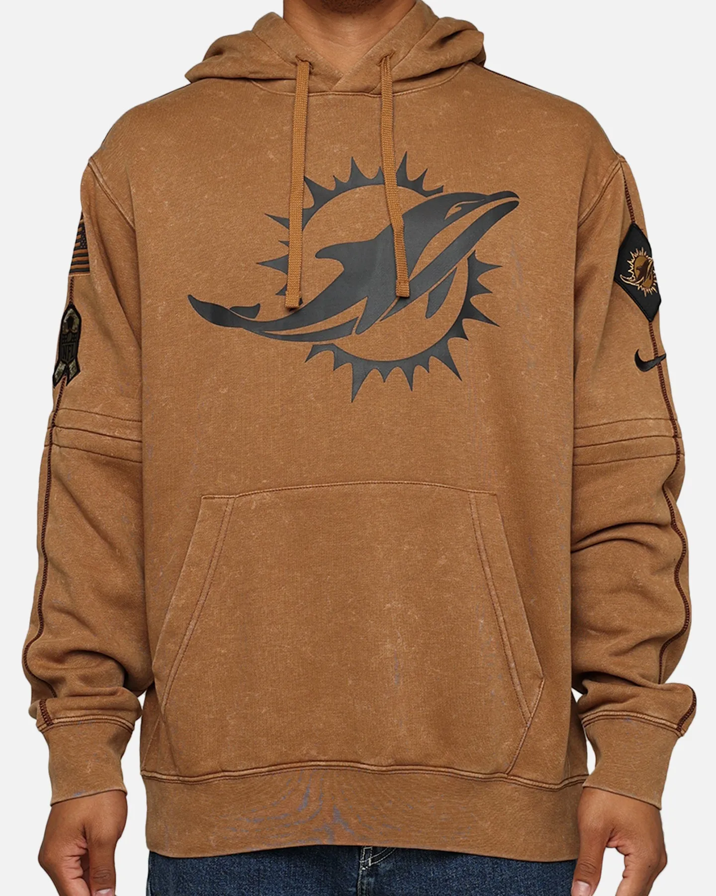 Nike Miami Dolphins 'Salute To Service' Pullover Hoodie Ale Brown/Caca