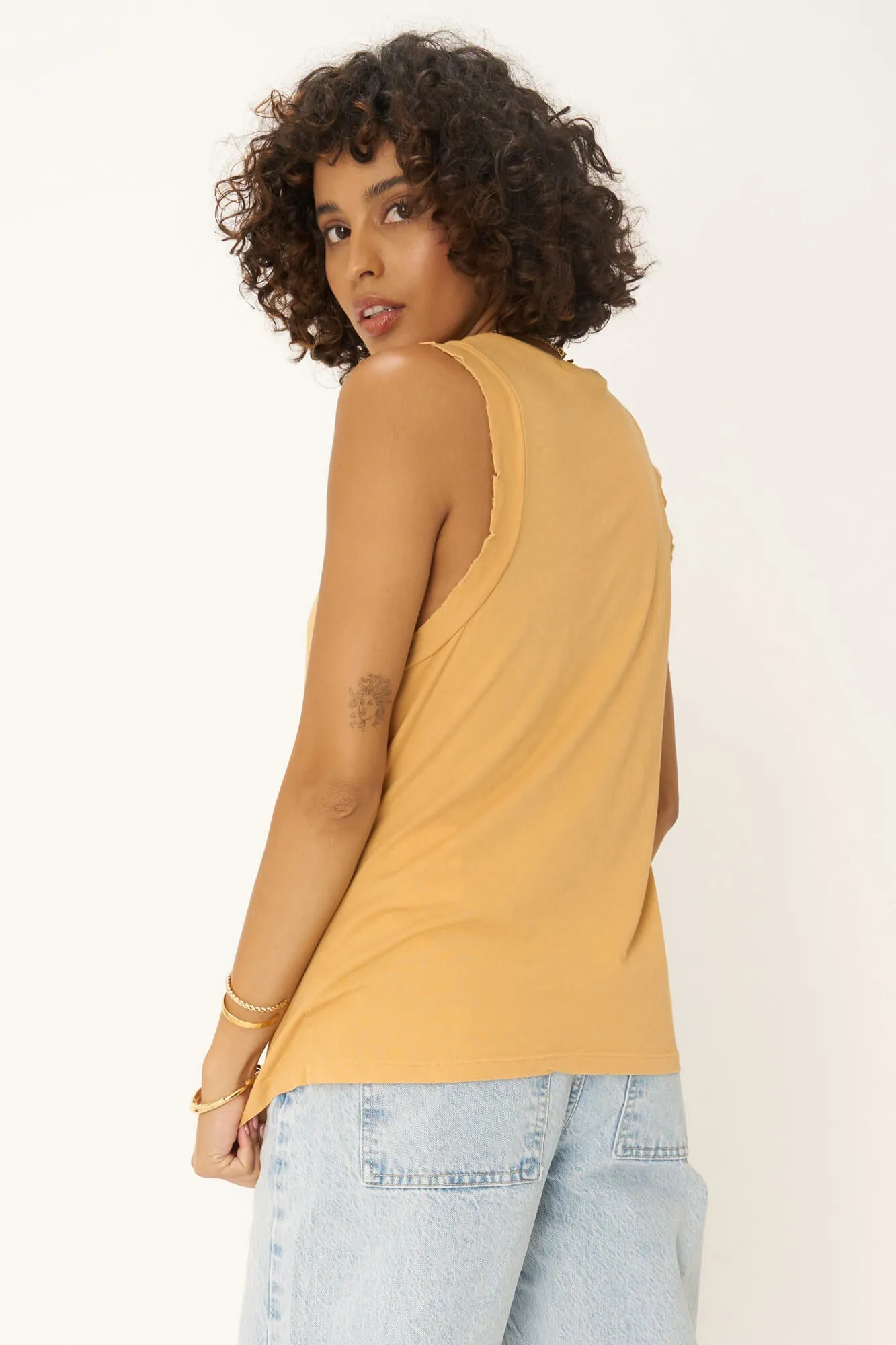 No Mitts Tank - DW Honey Mustard