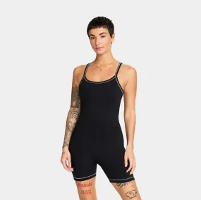 NSW Dri Fit Short Sleeve Womens Bodysuit (Black/Light Orewood Brown/Cool Grey)