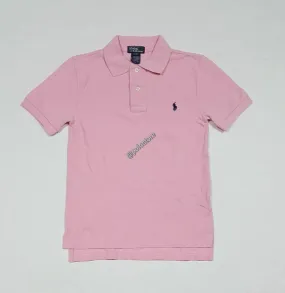 Nwt Kids Polo Ralph Lauren Pink with Navy Small Pony Shirt (8-20)