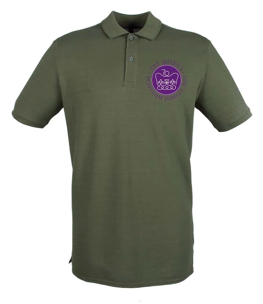 Official Queen's Platinum Jubilee 2022 Embroidered Polo Shirt