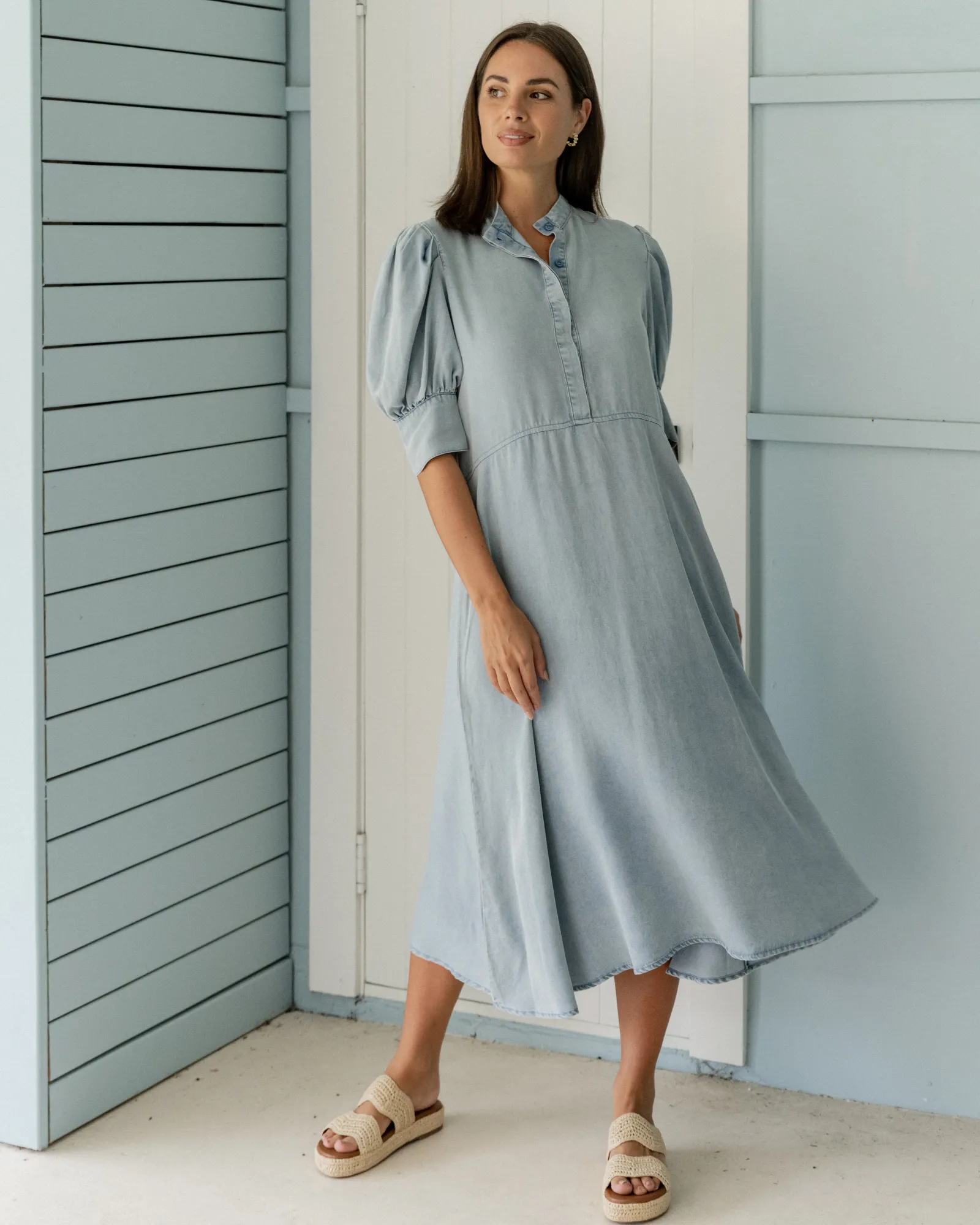 Olympia Dress - Chambray