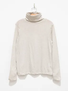 Organic Cotton Turtleneck Tee - Beige