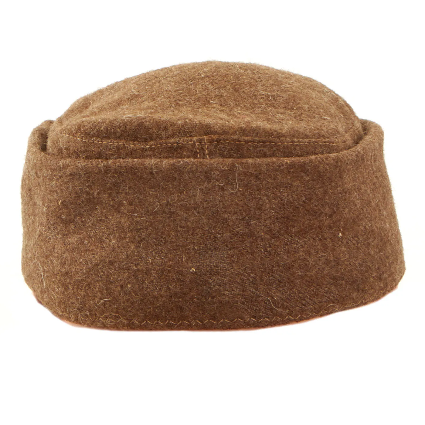 Original German WWII RAD Labor Service EM/NCO M43 Brown Wool Cap - Einheitsmütze