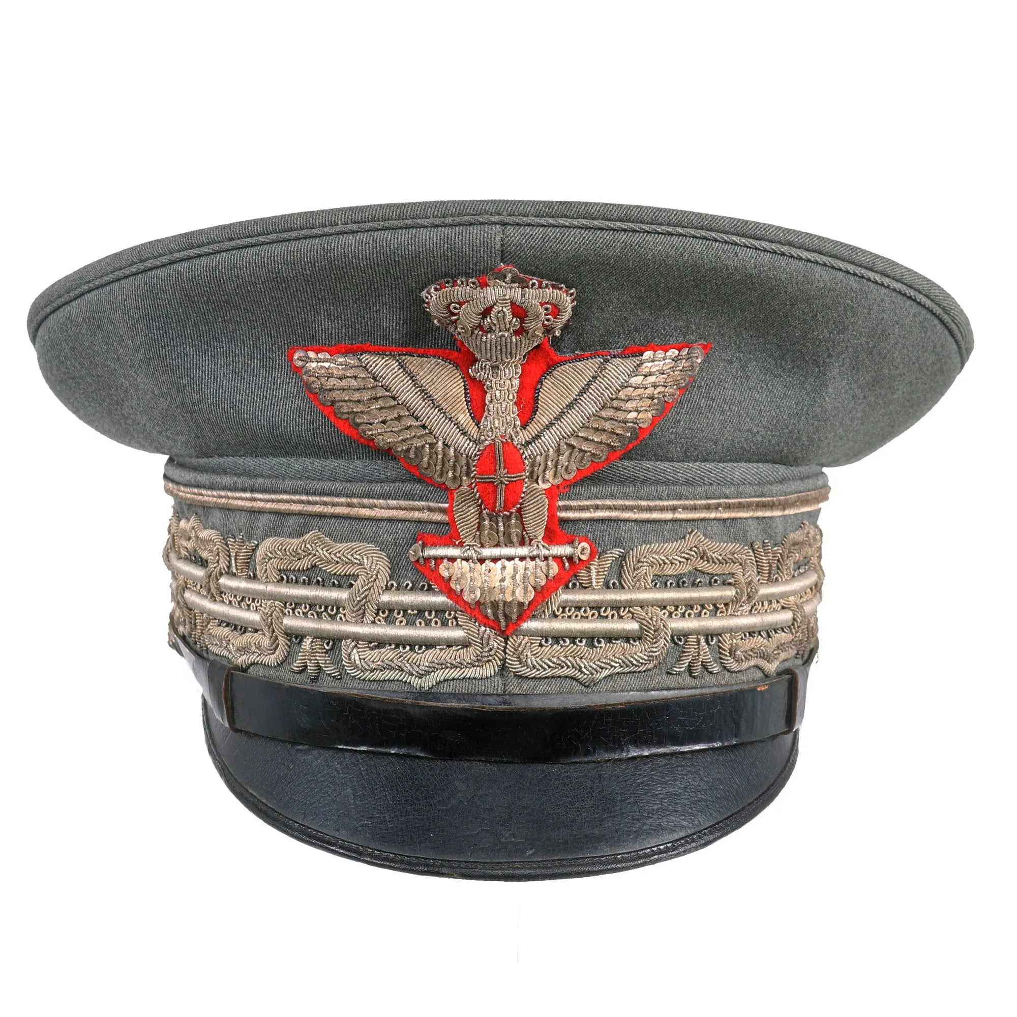 Original Italian WWII Uniform Set Attributed To General of Brigade Alfonso Morretti With Museum Sign - Formerly A.A.F. Tank Museum Collection