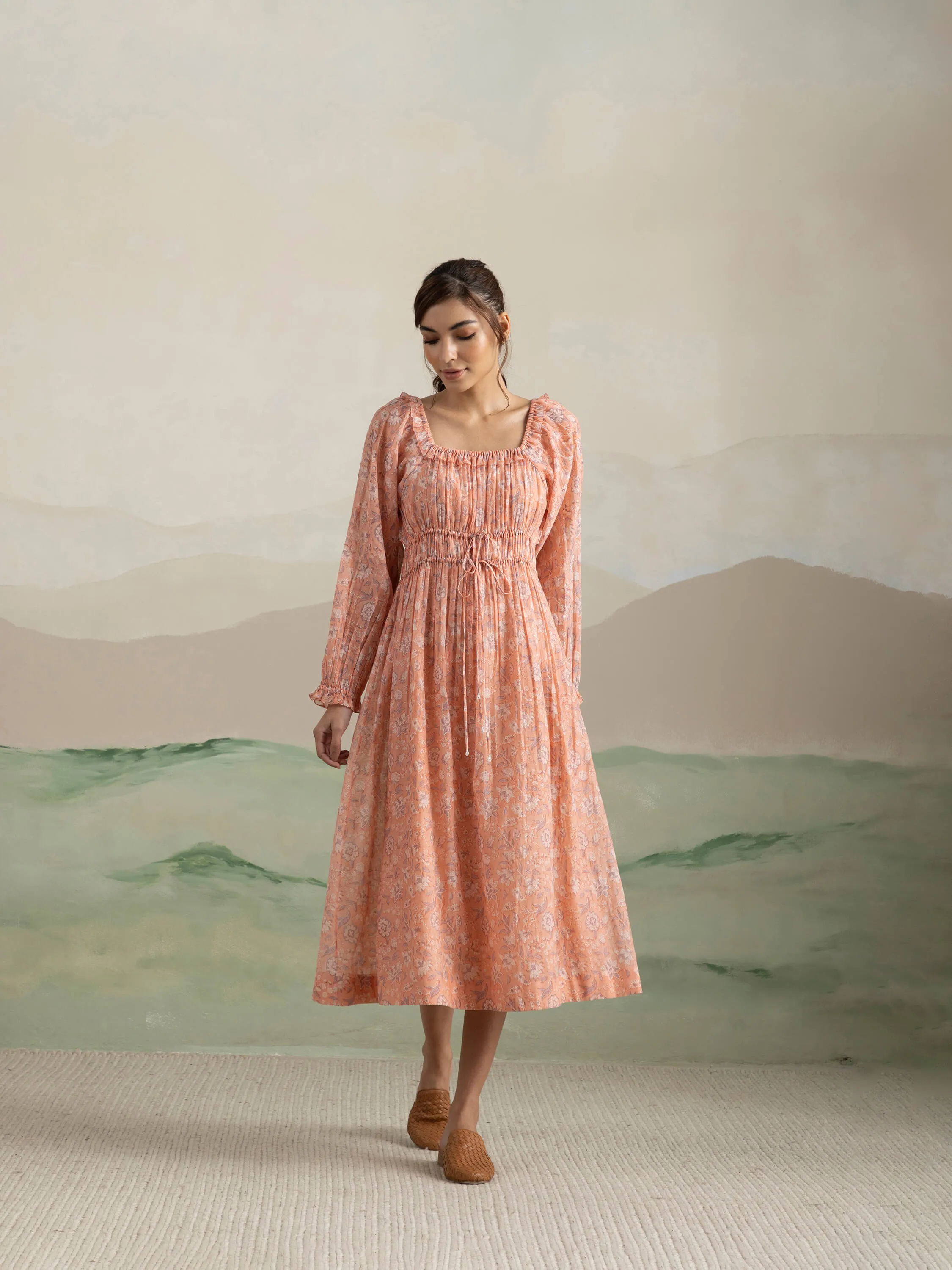 Peony Voyager Midi Dress