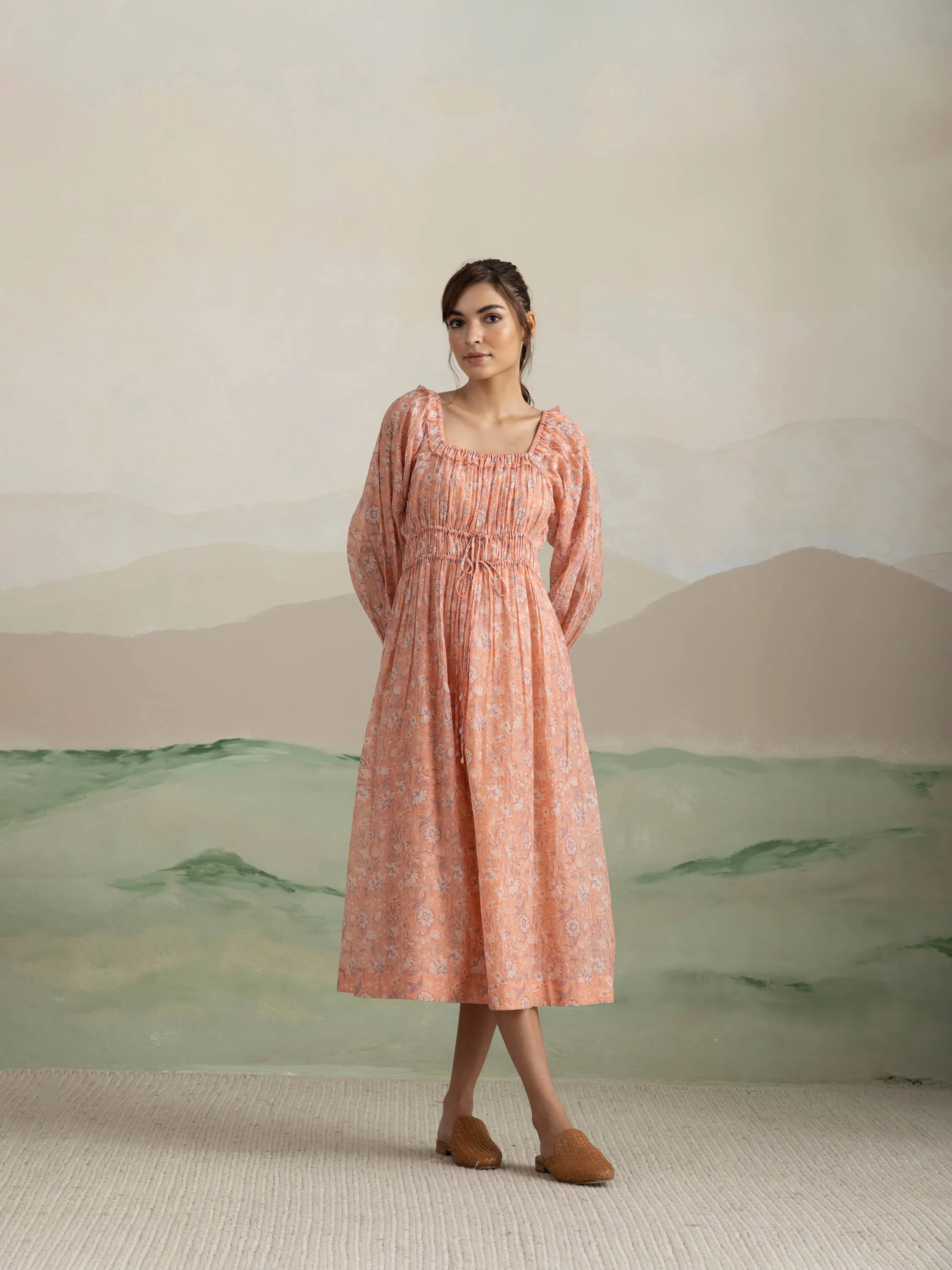 Peony Voyager Midi Dress