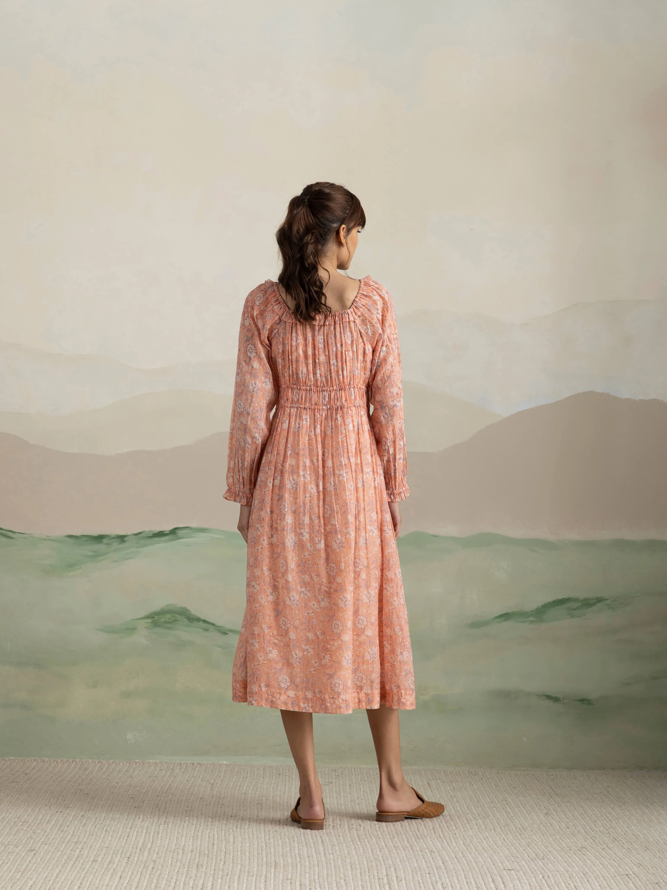 Peony Voyager Midi Dress