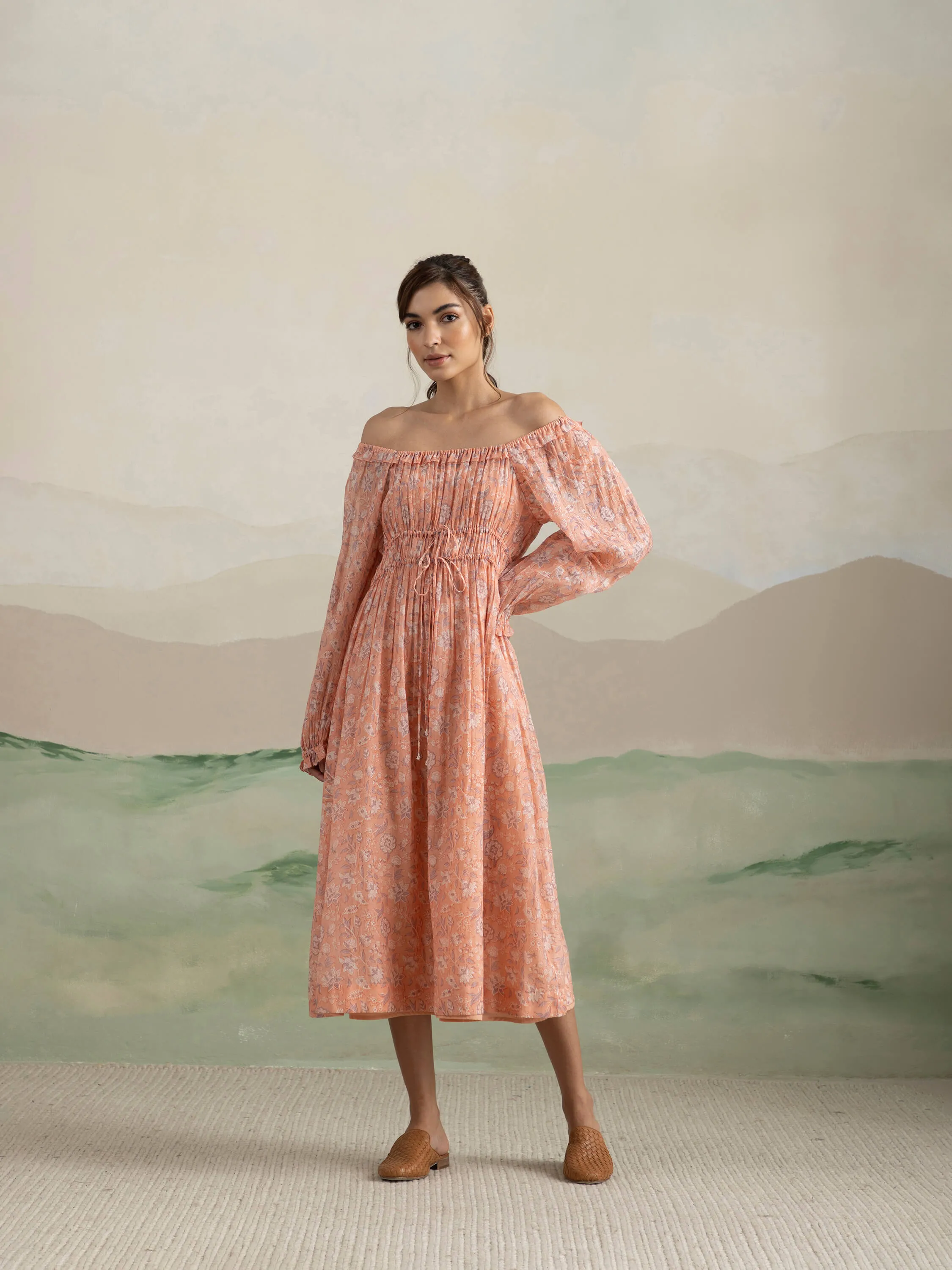 Peony Voyager Midi Dress