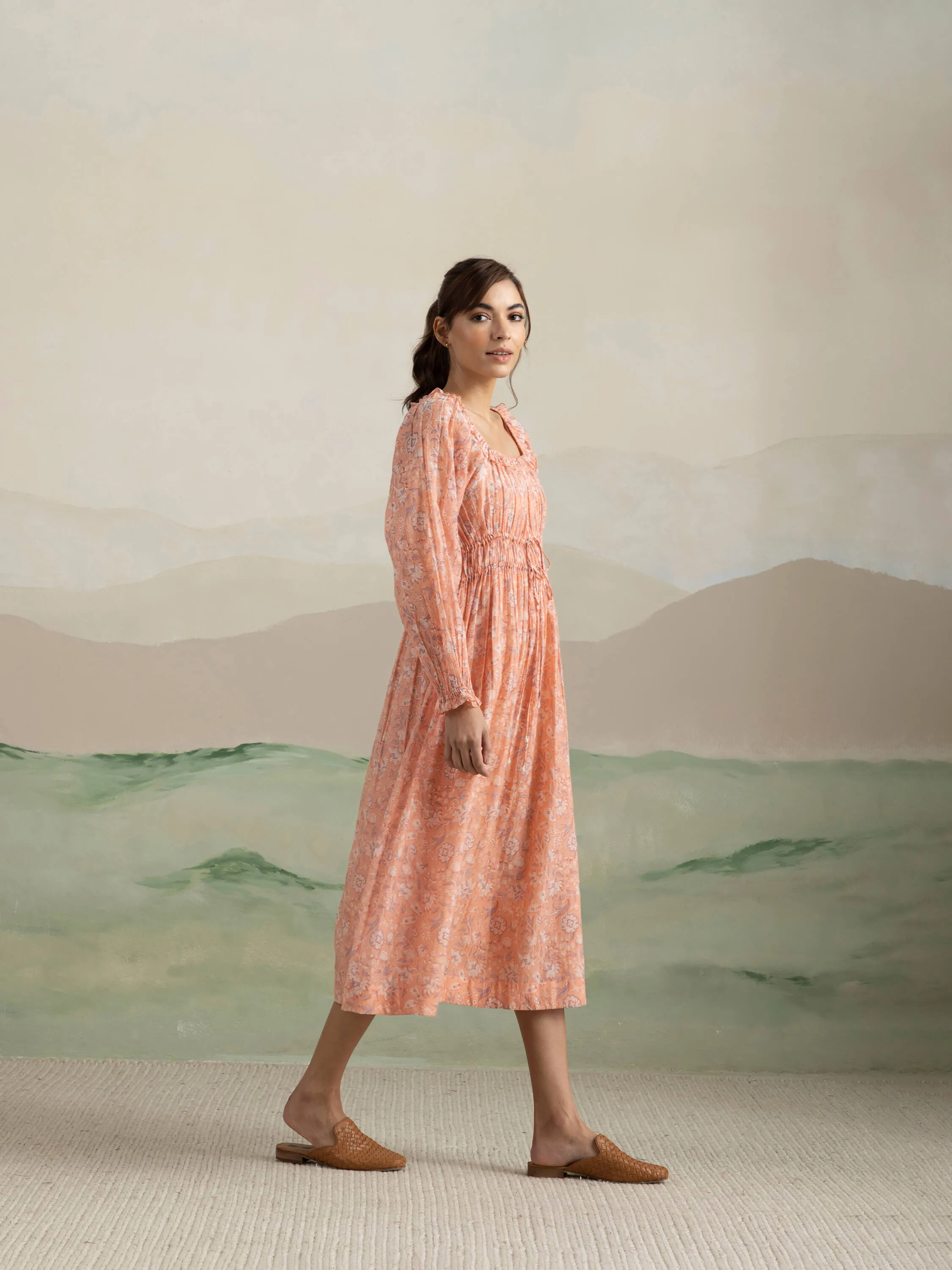 Peony Voyager Midi Dress