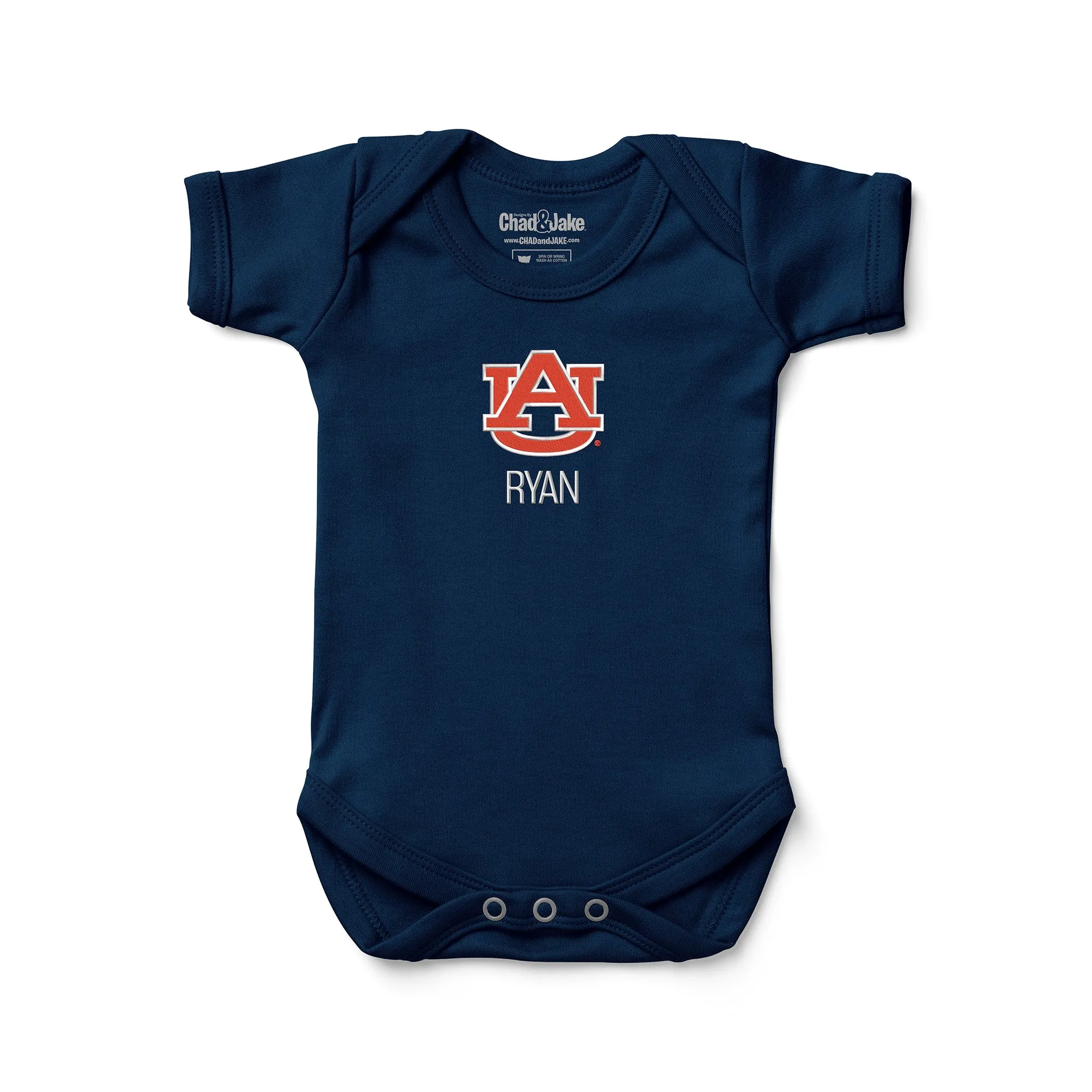 Personalized Auburn Tigers Bodysuit