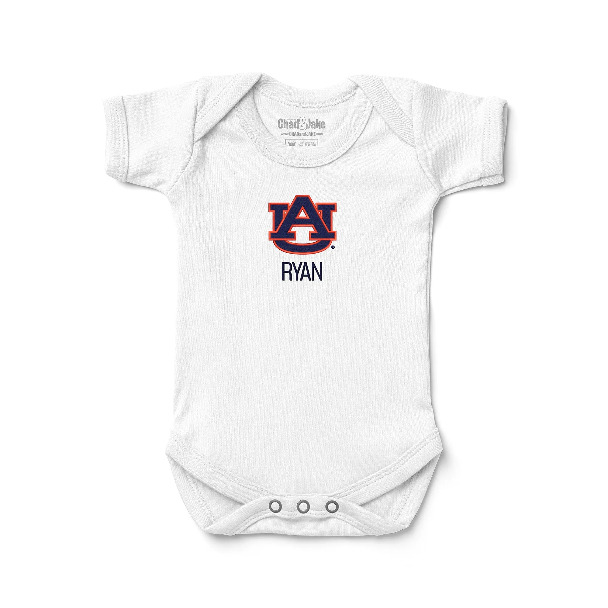 Personalized Auburn Tigers Bodysuit