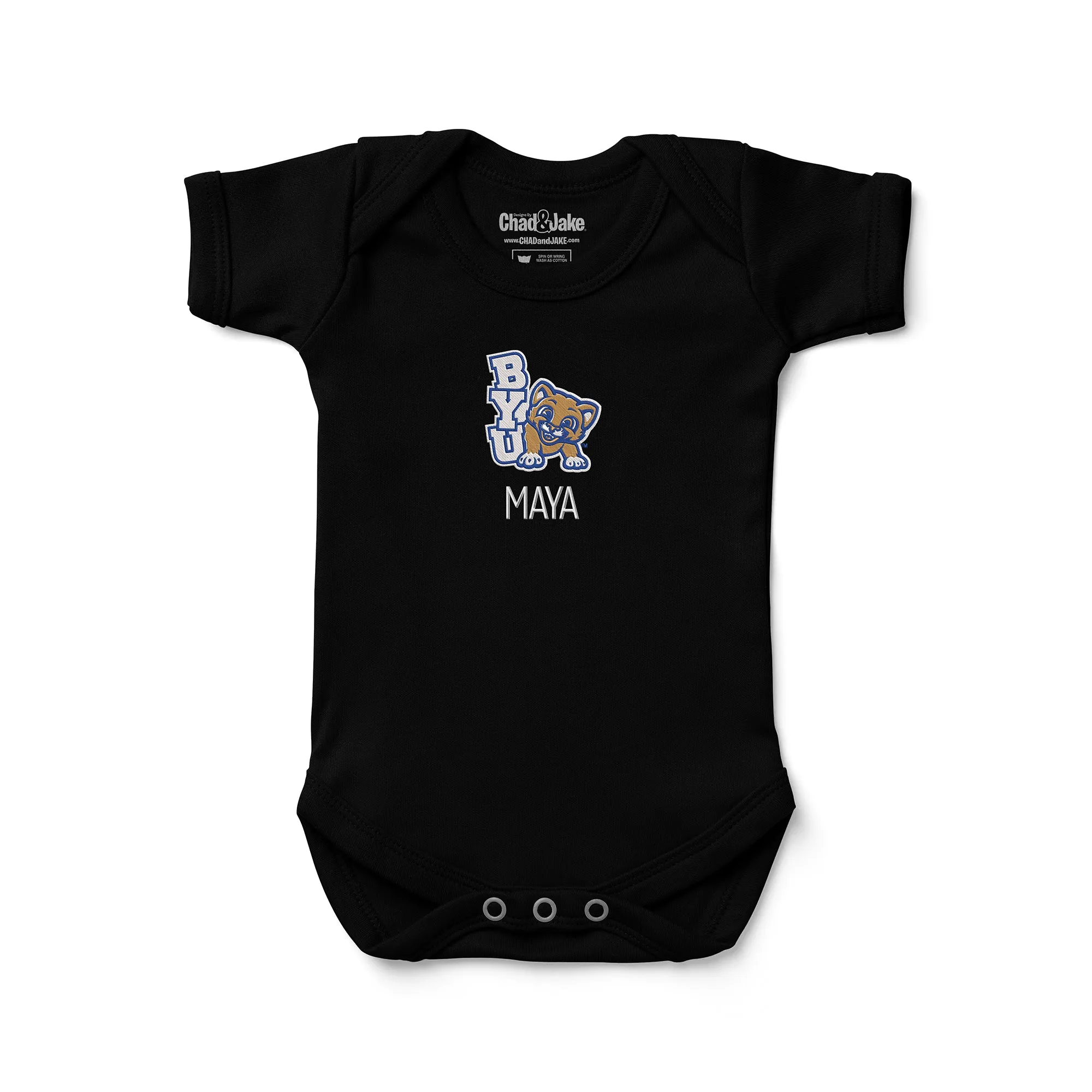 Personalized Brigham Young Cougars Youth Bodysuit