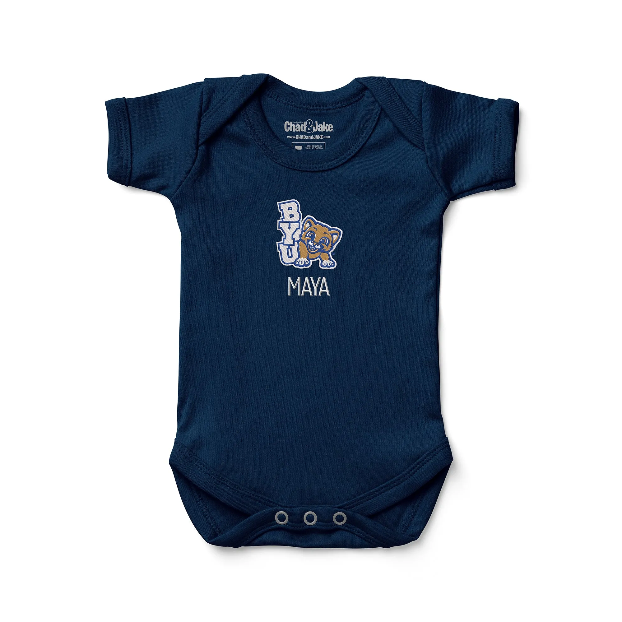 Personalized Brigham Young Cougars Youth Bodysuit