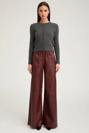 Pinot Stretch Leather Wide Leg