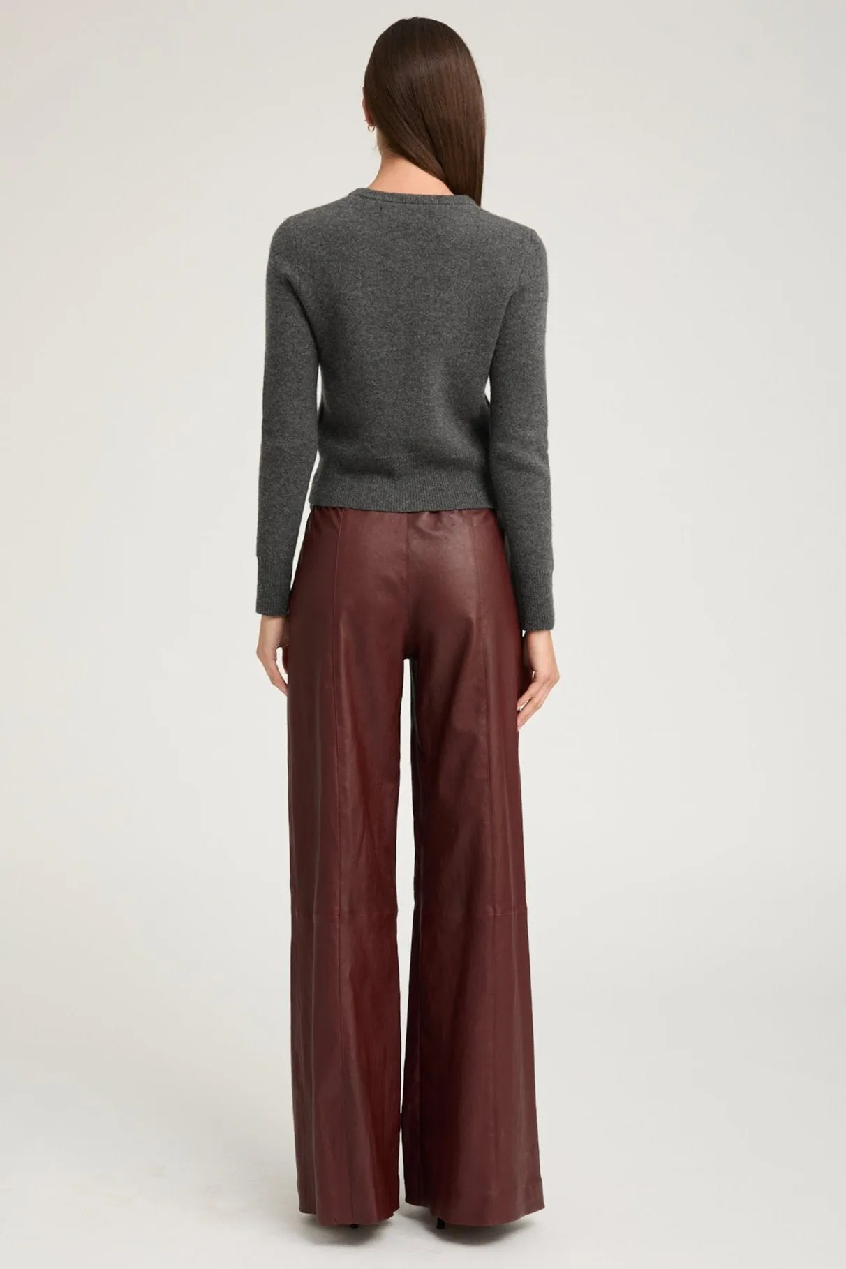 Pinot Stretch Leather Wide Leg