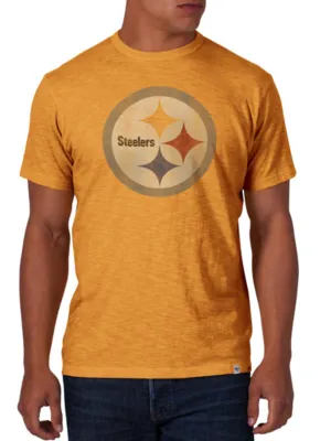 Pittsburgh Steelers 47 Brand Mustard Yellow Soft Cotton Scrum T-Shirt