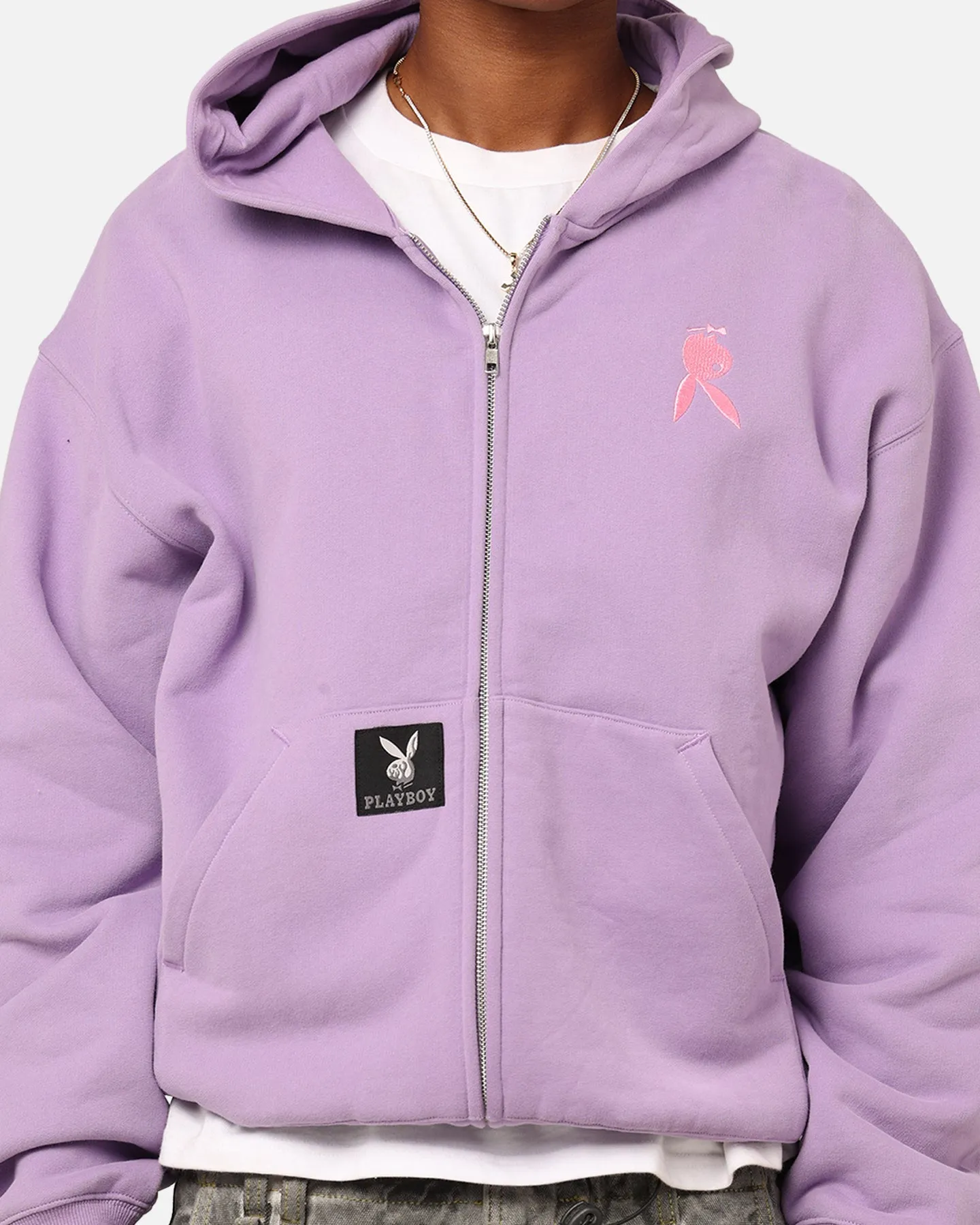 Playboy By Culture Kings Roughboy Full Zip Hoodie Purple