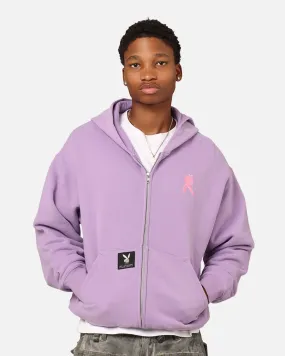 Playboy By Culture Kings Roughboy Full Zip Hoodie Purple