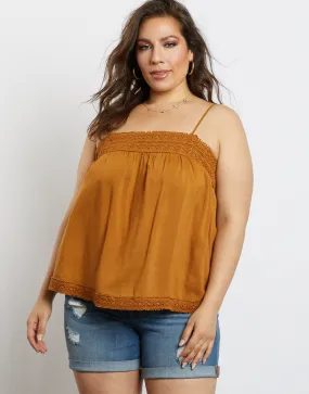 Plus Size Hailey Embroidered Tank