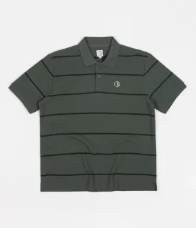 Polar Stripe Polo Shirt - Blueish Grey