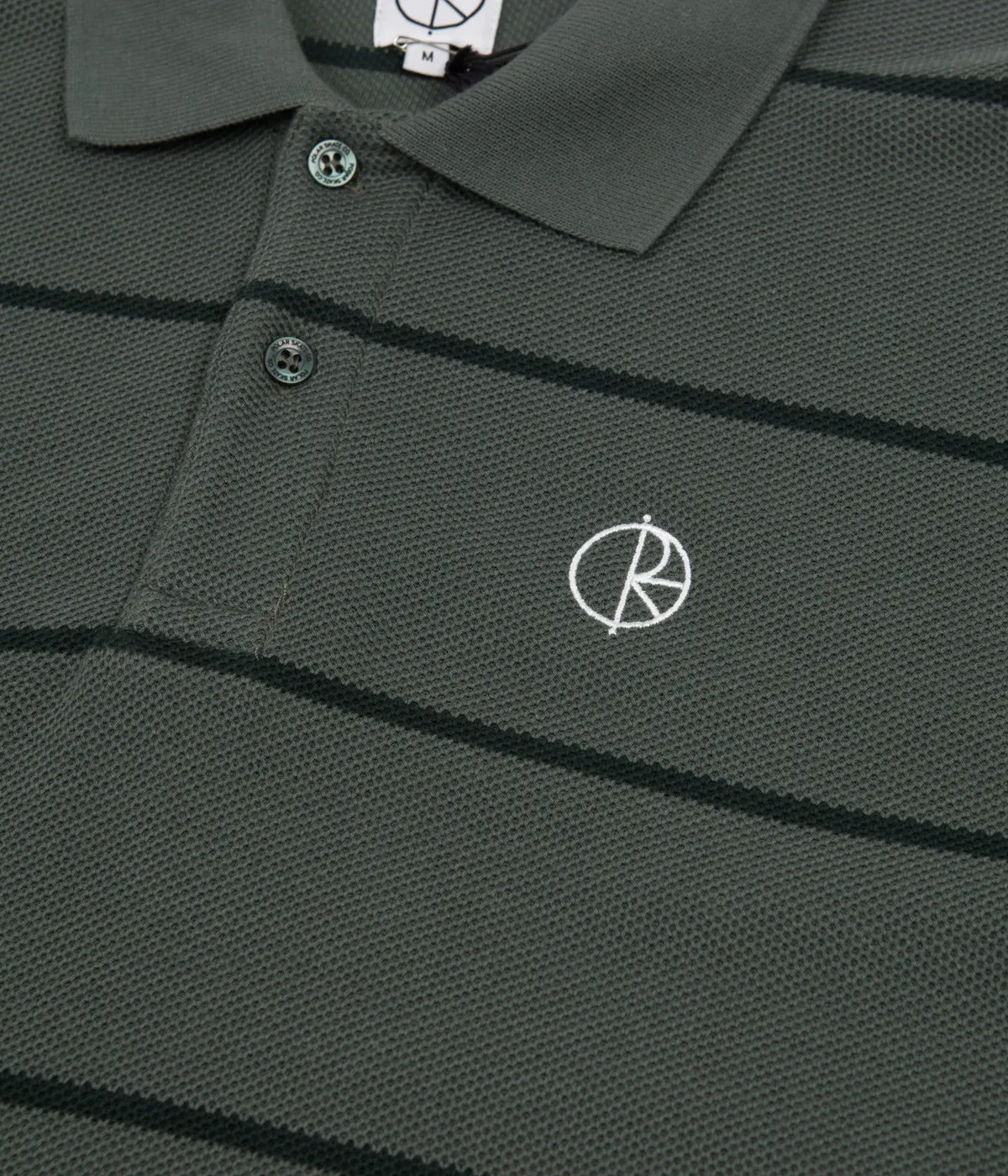 Polar Stripe Polo Shirt - Blueish Grey