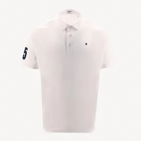 Polo 15 en jersey blanc