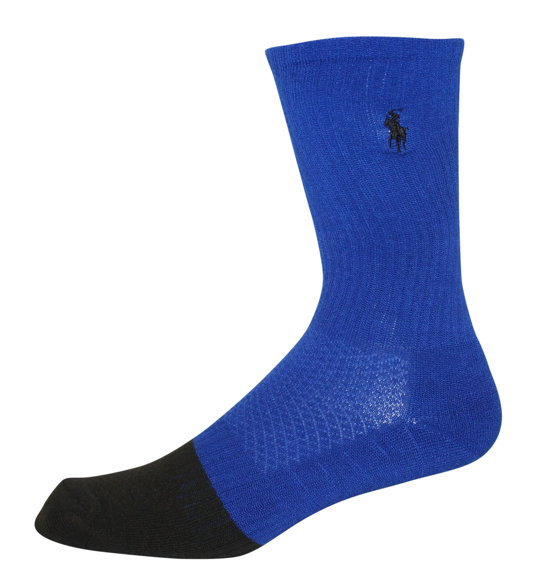 Polo Ralph Lauren Men's 6-Pack Athletic Royal Texture Crew Sock