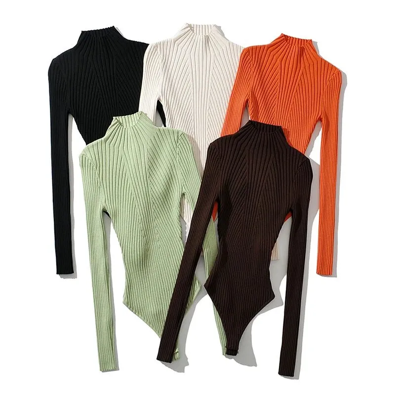 Pre Order:  Contoured Ribbed Knitted Bodysuit