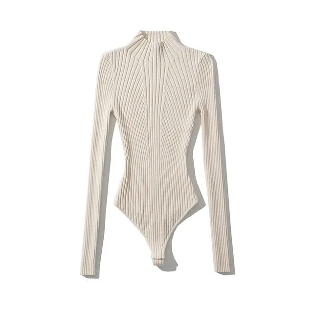 Pre Order:  Contoured Ribbed Knitted Bodysuit