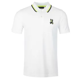 Psycho Bunny Plano Pique Polo Shirt in White