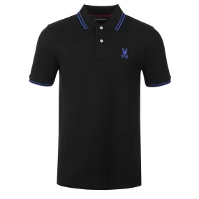 Psycho Bunny Posen Matte Pique Polo Shirt in Black