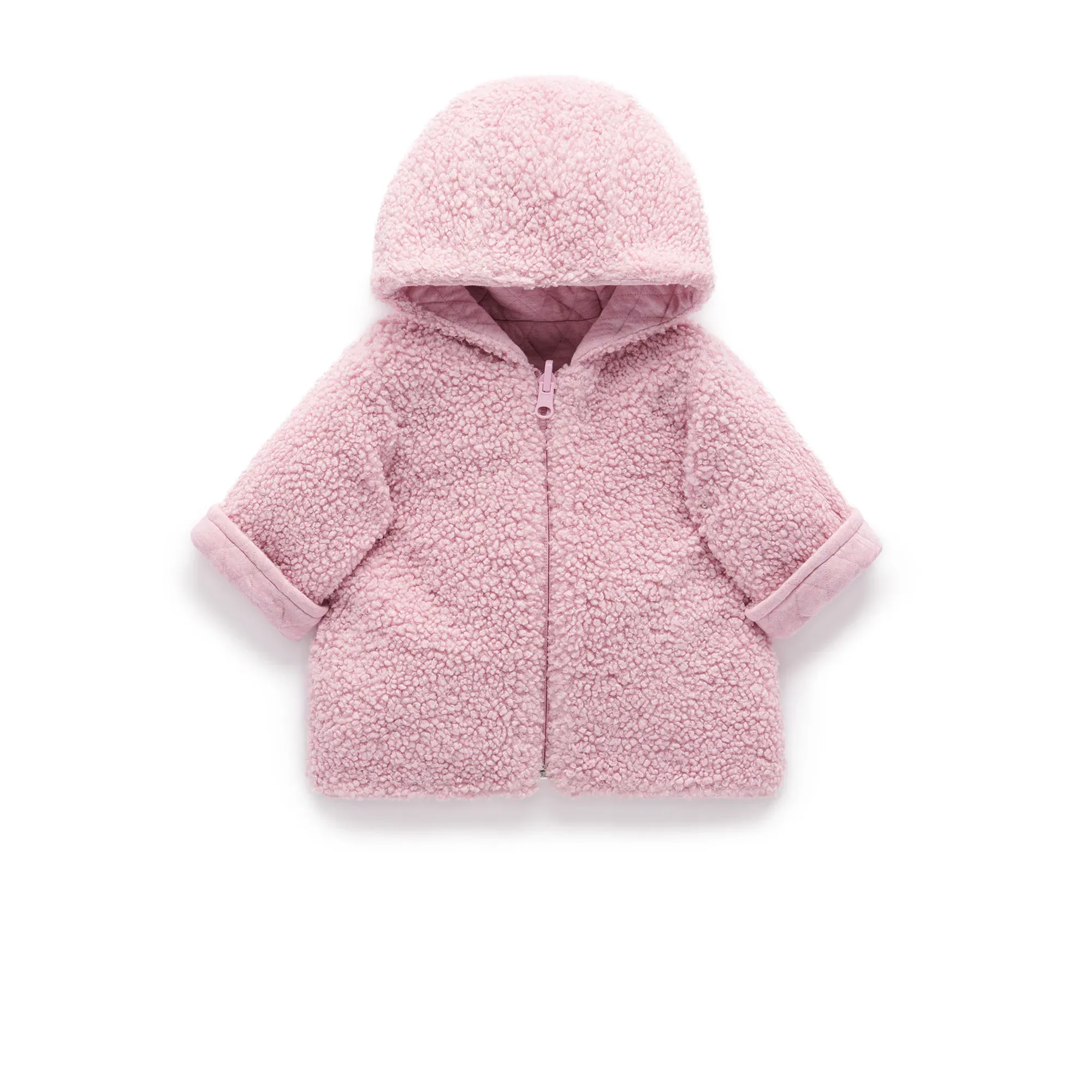 Purebaby Reversible Fluffy Jacket - Dusk