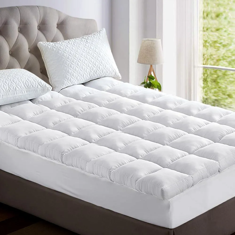 Queen Mattress Topper Bamboo Fibre Pillowtop Protector