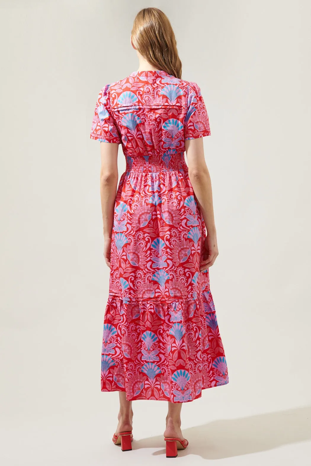 Radiant Floral Belraj Poplin Maxi Dress