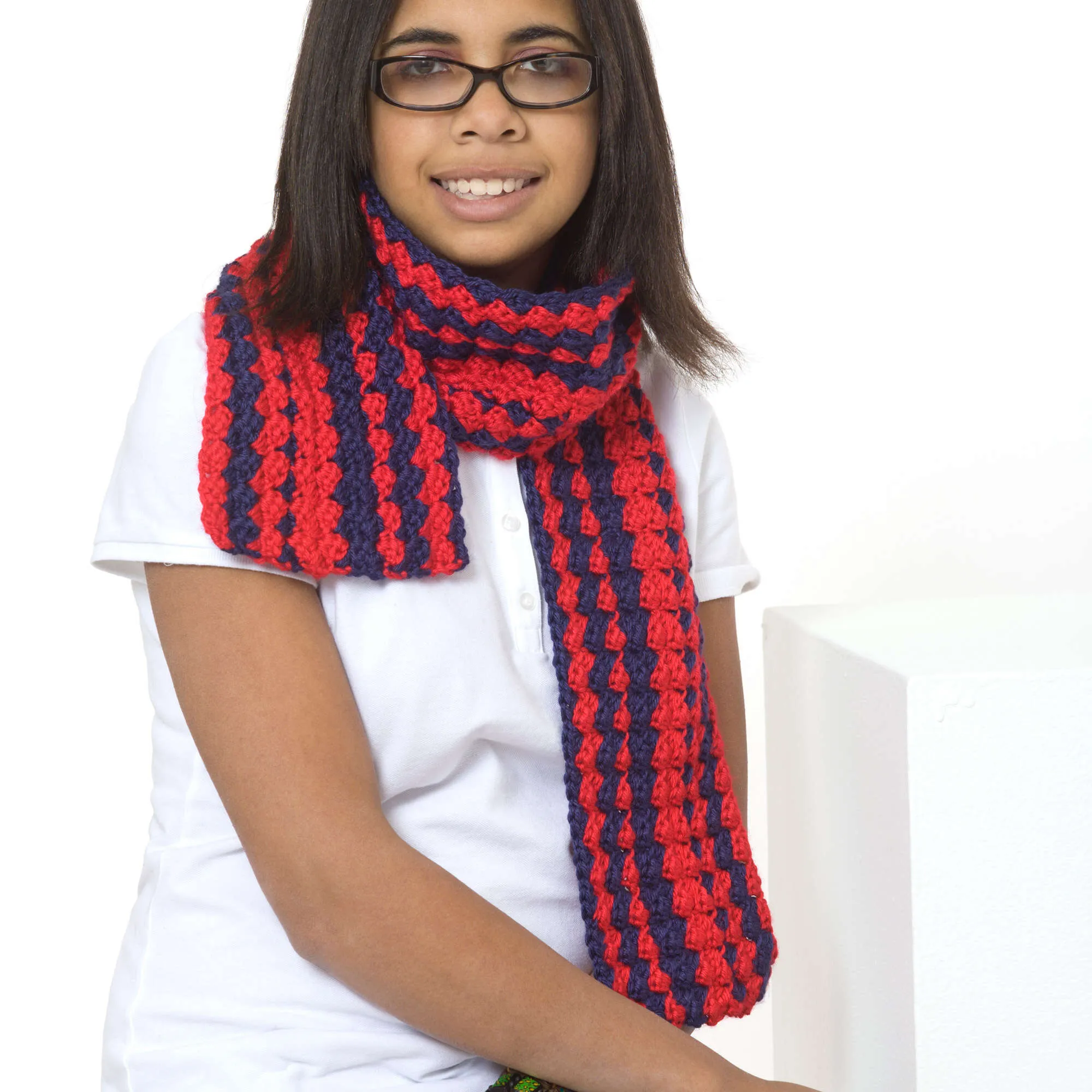 Red Heart Crochet Be Proud Scarf