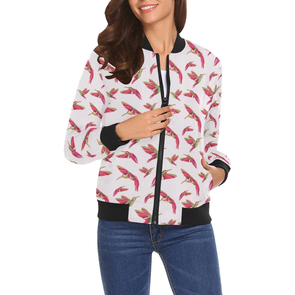 Red Swift Colourful Bomber Jacket for Women