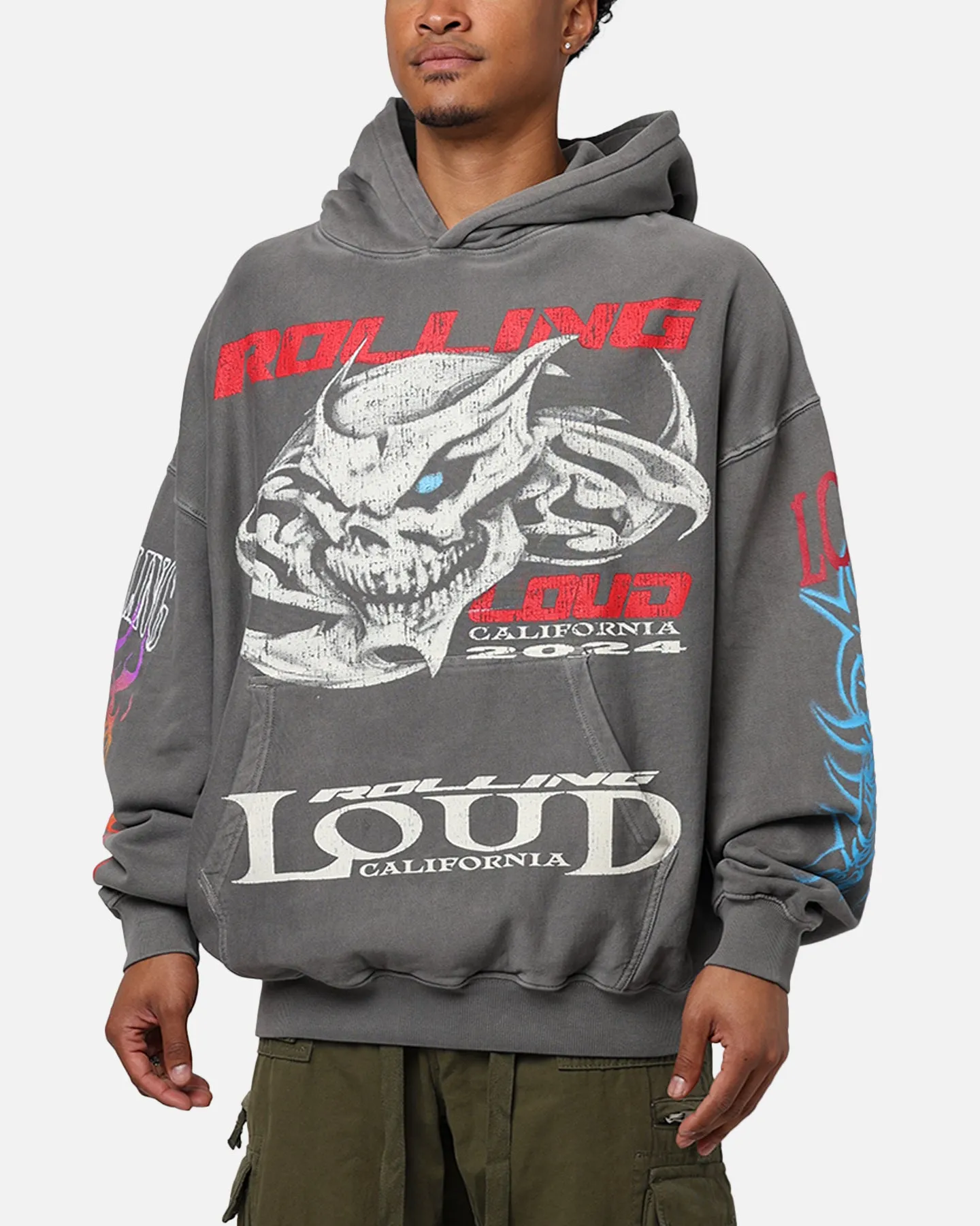 Rolling Loud Culture Hoodie Washed Charcoal