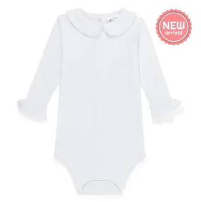 Ruffle Peter Pan Collar Onesie