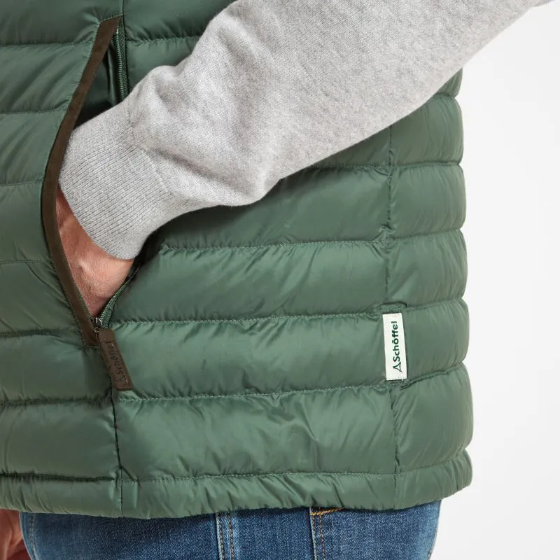 Schoffel Bowden Down Mens Gilet - Pine Green